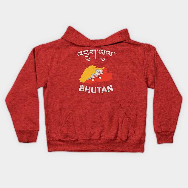 Bhutan Kids Hoodie by phenomad